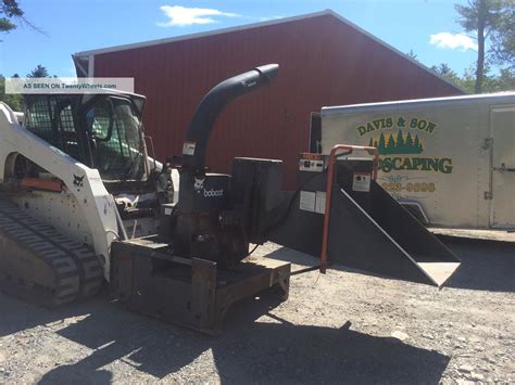 skid steer chipper attachment|bobcat wood chipper attachment.